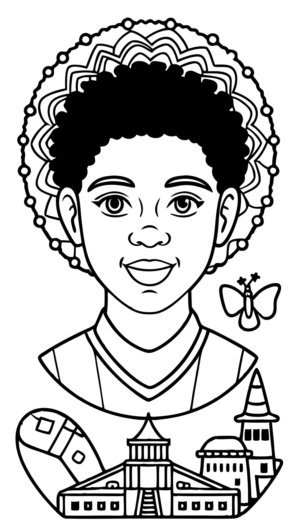 coloring pages african american